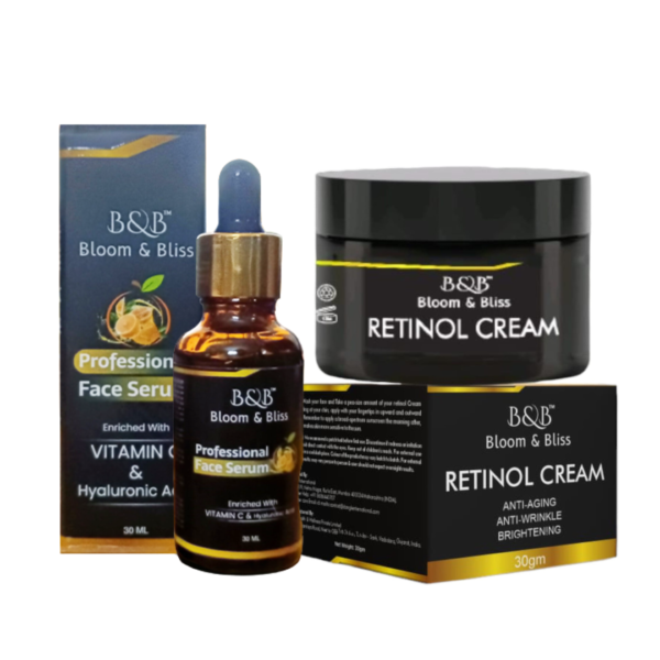 Bloom & Bliss Glow & Renew Duo Kit – Face Serum & Retinol Cream